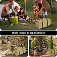 thumbnail image 5 of Waxed Canvas Firewood Log Carrier Heavy Duty Firewood Holder for Firepit Outdoor Camping, BBQ, Sturdy Large Wood Carrier for Fire Wood, Fireplace Log Carrier Tote Bag, Wood Stove Accessories, 5 of 10