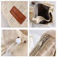 thumbnail image 3 of Bolso de hombro de lona informal para mujer, bolso de mensajero, bolso de viaje para estudiantes (caqui), 3 of 8
