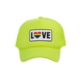 thumbnail image 1 of Adult Men's Pepperoni Pizza Slice Rope Foam Trucker Hat, Neon Yellow, 1 of 2