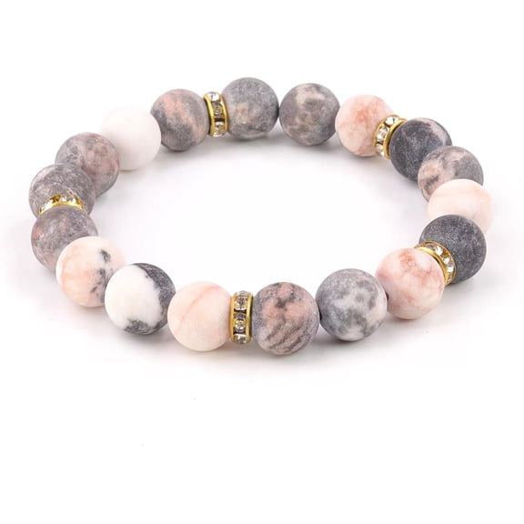 Healing Bracelets for Women: Natural Stone Beaded 10MM Stretch Bracelets - Anxiety and Stress Relief Gifts for Women