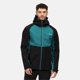 thumbnail image 3 of Regatta - Chaqueta Impermeable Britedale Colores Sólidos para Hombre (Negro, Verde Pacífico) Regatta UTRG6206_blackpacificgreen, 3 of 4