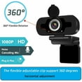 thumbnail image 3 of 1080P Webcam,Live Streaming Web Camera with Stereo Microphone, Desktop or Laptop USB Webcam, 3 of 6