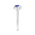 thumbnail image 4 of ANGARA Natural Bar-Set Solitaire Round Tanzanite Bypass Ring in 925 Sterling Silver for Women (Size-5mm) | December Birthstone, Birthday, Anniversary, Jewelry Gift for Women | Natural Tanzanite Ring, 4 of 9
