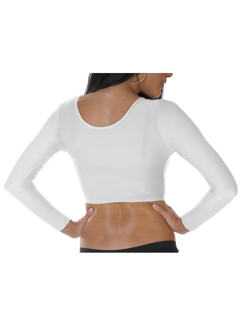 トップス draw Arm Bolero,2Way Camisole,pad Your Contour White Bolero Long Sleeve ARM Shapewear Tank, Slimming