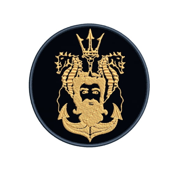 Shellback Ancient Order of the Deep Embroidered DIY Iron on or Sew-on Decorative Patch Badge Emblem Appliques 2A Military Tactical Series