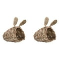 thumbnail image 1 of 2X Woven Straw Pet Rabbit Hamster Guinea Pig Cage Nest House Toy Chinchilla Bed, 1 of 6