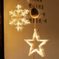 thumbnail image 3 of Luz LED con ventosa para decoración de Navidad, adorno de ventana para el hogar, Papá Noel, copo de nieve, alce, regalo de Feliz Año Nuevo, 2022, 3 of 4