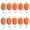 Orange, variant on Necvior 10Pcs Portable Fishing Line Stoppers Buckles Line Keeper Clip Fishing Equipment