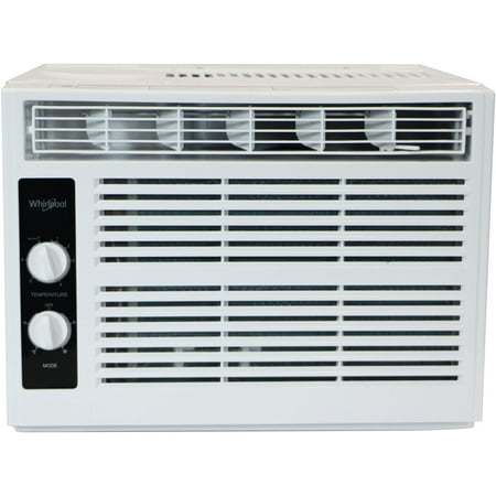 

Whirlpool 5 000 BTU 115-Volt Window-Mounted Air Conditioner | AC for Rooms up to 150 Sq.Ft. | Mechanical Controls | Dehumidifer | Washable Filter | Auto-Restart | WHAW050DW