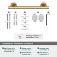 thumbnail image 5 of Amerock Arrondi Champagne Bronze 9 inch (229mm) Towel Bar, 5 of 8