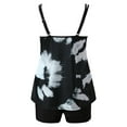 thumbnail image 5 of Women Swimsuits Tankini Swimsuits for Summer 2Pcs Bathing Suits Print Sling Swim Tank Top With Shorts Beach Swimwear Black L, 5 of 5