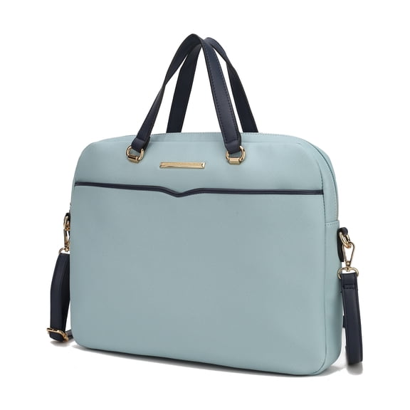 MKF Collection Rose Women Briefcase Bag Vegan Leather by Mia K - Baby Blue