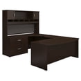 thumbnail image 1 of Series C 72W Left Hand Bow Front U Desk Set in Mocha Cherry - Engineered Wood, 1 of 8