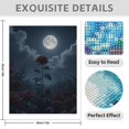 thumbnail image 3 of Diamond Art Kit for Adults, Moonlit Roses Night Sky Diamond Painting for Adults Beginners, DIY Diamond Art Painting Kits, 5D Diamond Painting Crafts for Home Decor 12x16 Frameless, 3 of 7