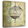 thumbnail image 1 of Paul Brent 15x18 Gallery Wrapped Canvas Wall Art Titled - Botanical Birdcage I, 1 of 4
