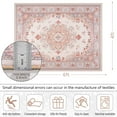 thumbnail image 2 of Homore Antique Floral Faux Wool Area Rug, 4' x 6', Camel, 2 of 8