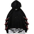 thumbnail image 2 of Sudadera con capucha de hip hop para hombre, estilo japonés Harajuku, ropa urbana tecnológica, 2 of 5