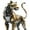 157#C, variant on Chinese Zodiac Figurine Set, 12 Metal Zodiac Animal Ornaments for Birthday Gifts and Desk Decoration, Collectible Astrology Figurines for Home Office and Festival Decor