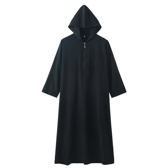 Vintage Muslim with Hood Renaissance Peasant Plain Steampunk Coat for Children Boy Girl Winter Fall Long Sleeve Hoods Outfits Robe Bath Robe Child 2025