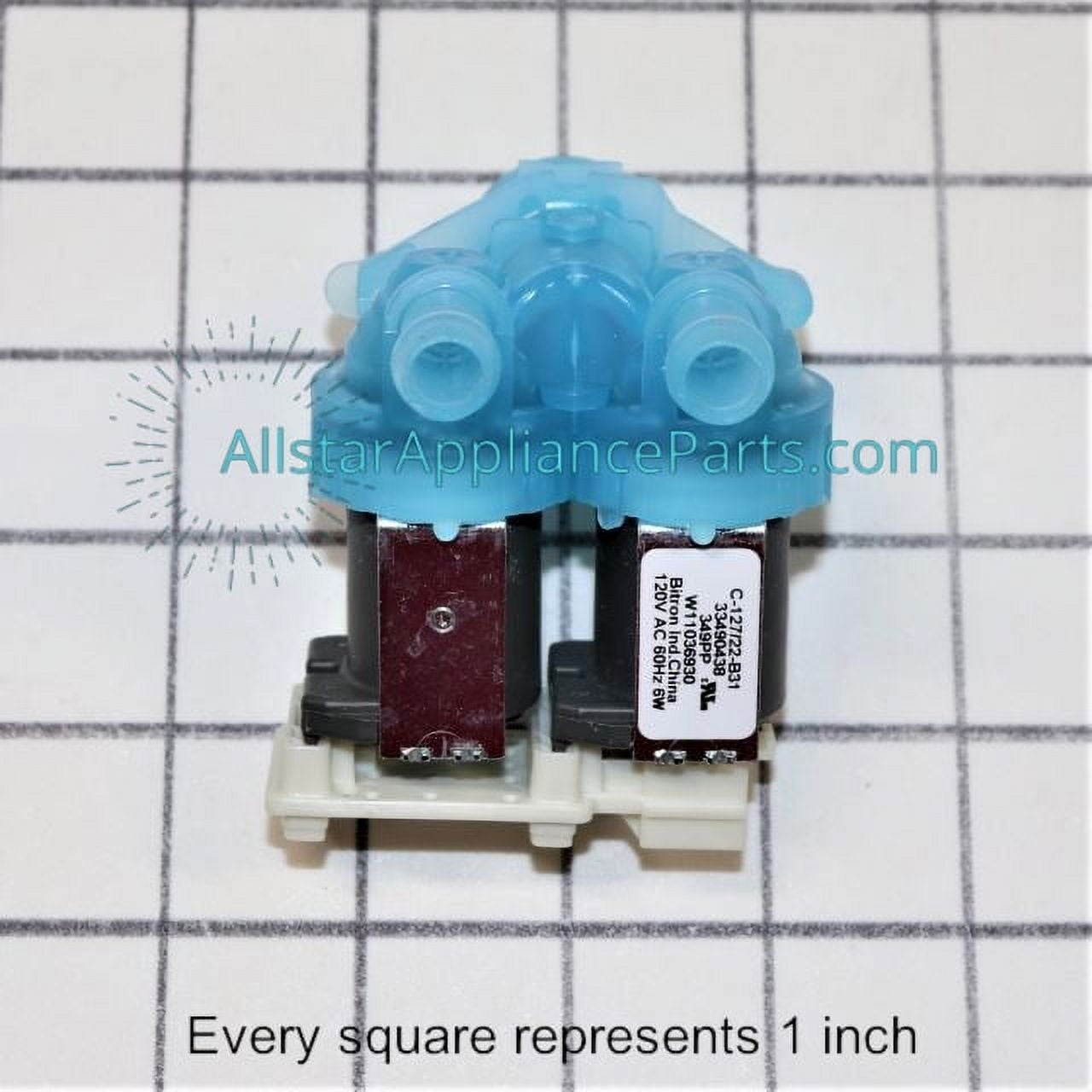 Whirlpool Washing Machine Water Inlet Valve W11316256