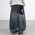 thumbnail image 6 of DHFJKG Baggy Jeans For Boy Fuzzy Linig Distressed Wahed Denim Pants Warm Fashion Loose Fit Pant With Pockets For Kids Teens 5-18 Years Trendy Trousers, 6 of 6