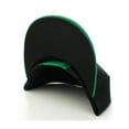 thumbnail image 2 of L.O.G.A. Plain Adjustable Snapback Hats Caps Flat Bill Visor - Black Green, 2 of 2