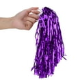 thumbnail image 3 of Cheerleader Pom Poms Durable Flexible Material Purple, 3 of 5