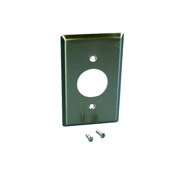 Cooper/Arrow Hart ANTIMICROBIAL Stainless Steel Receptacle Wallplate Single Outlet Cover
