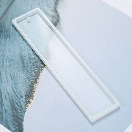 2/4/8PCS Rectangle Silicone Bookmark Mold DIY Making Epoxy Resin Jewelry Craft Mould