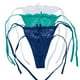 thumbnail image 4 of Tanga Sexy para mujer, bragas florales transparentes, ropa interior suave con lazo lateral, lencería de encaje transparente, 1 piezas, 4 of 5