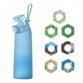 thumbnail image 1 of Botella de perfume de 700 ml, juego de botella de agua actualizada con pajita para beber de 7 cápsulas, botella de agua para exteriores, 1 of 4