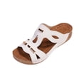 thumbnail image 2 of Shallow Cut Women's Versatile Comfortable Dress Shoes Plus Size Daily Wear Office Work Spring Summer White 5.5, 2 of 9