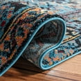 thumbnail image 5 of SAFAVIEH Vintage Hamadan Dania Oriental Area Rug, Light Blue/Black, 8' x 10', 5 of 7
