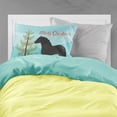 thumbnail image 2 of Carolines Treasures BB9271PILLOWCASE Pomeranian Rogener Goose Christmas Fabric Standard Pillowcase Teal Standard, 2 of 2