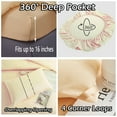 thumbnail image 6 of MorroMorn Comforter Set King Size, 4 Pieces All Season Bedding Sets, Soft Bed Set with 1 Down Alternative Duvet Insert 104×90 Inches, 2 Pillow Cases & 1 Deep Pocket Fitted Sheet (King, Cream), 6 of 6