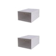 thumbnail image 3 of Bewildely Caja de zapatos de almacenamiento apilable, caja de zapatos de plástico transparente, diseño abatible, artefacto de almacenamiento de Type1 NO1, 3 of 6