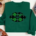thumbnail image 2 of Women's St. Patrick's Day Print Sweatshirts Fashion Graphic Crewneck Long Sleeve Casual Pullover Tops (S, Black), 2 of 7