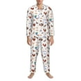 thumbnail image 3 of Goofa Farm Birds Goose for 2-piece Loungewear Set Men’s Sleepwear Set Soft PJs Cozy loungewear Comfy Sleep Set Winter Pajamas-Medium, 3 of 7