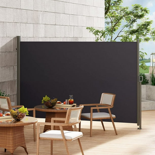 Soges Retractable Side Awning 118" x 79" Patio Side Awning Sun Shade