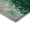 thumbnail image 4 of Addison Rugs Mayfield Washable Contemporary Abstract Green Rectangle Rug, 3' x 5', 4 of 6