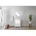 thumbnail image 6 of Lafarre 24 in W x 20 in D White Bath Vanity, White Quartz Top and Chrome Faucet Set, 6 of 6