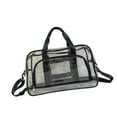 thumbnail image 5 of Kuntesetty Clear Toiletry Bag Beach Bag Waterproof PVC Tote Bag for Airline Work Travel Black, 5 of 9