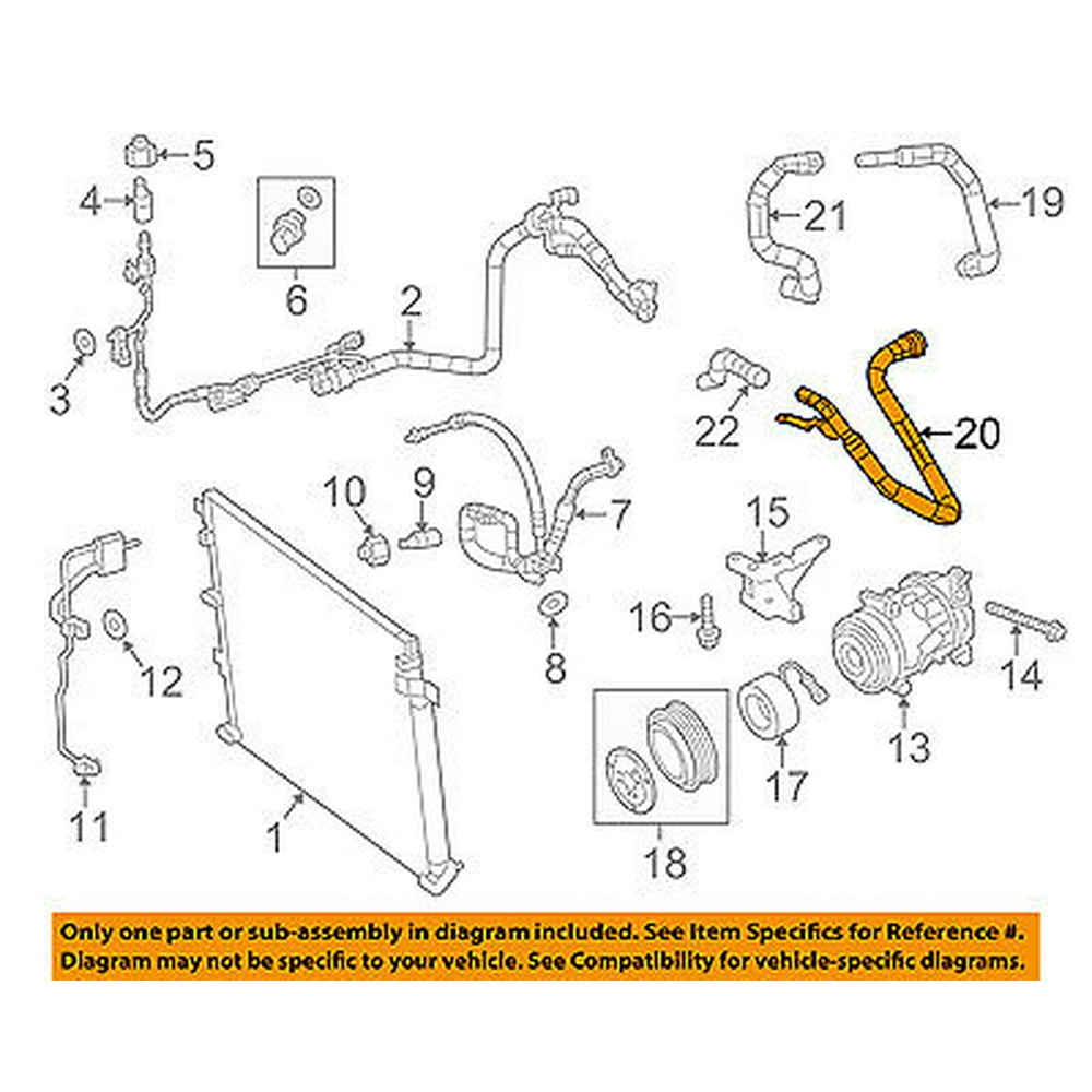 CHRYSLER OEM A/C AC Hose 52014627AB
