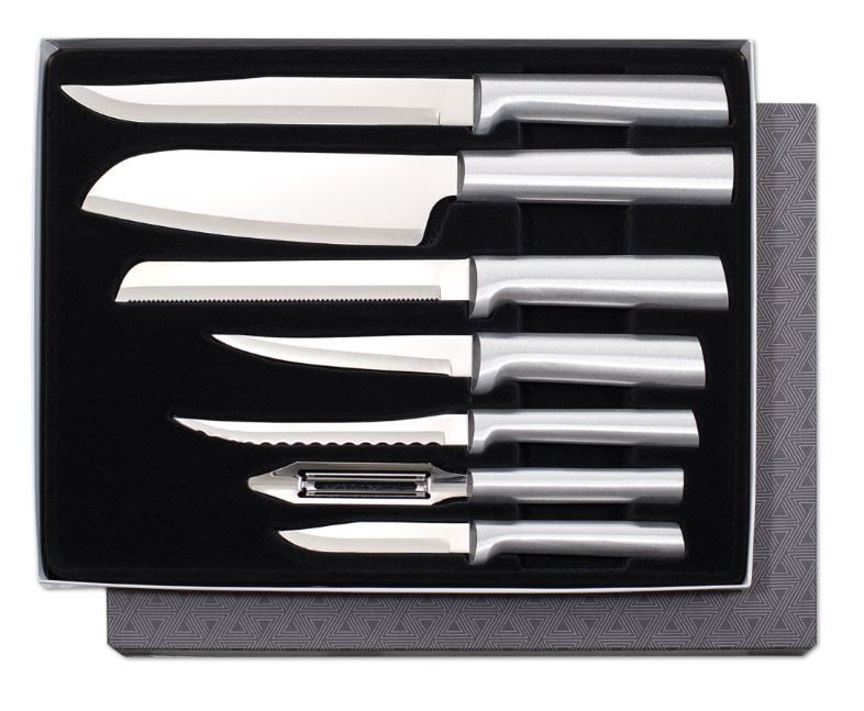Rada Cutlery 7 Stainless Steel Culinary Knives Starter Gift Set Made in USA