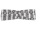 thumbnail image 1 of Abstract Headband, Grunge Style Monochrome Geometric Motifs in Vertical Direction, Elastic and Soft Women's Bandana for Sports and Everyday Use, Grey Red Coconut, by Ambesonne, 1 of 3