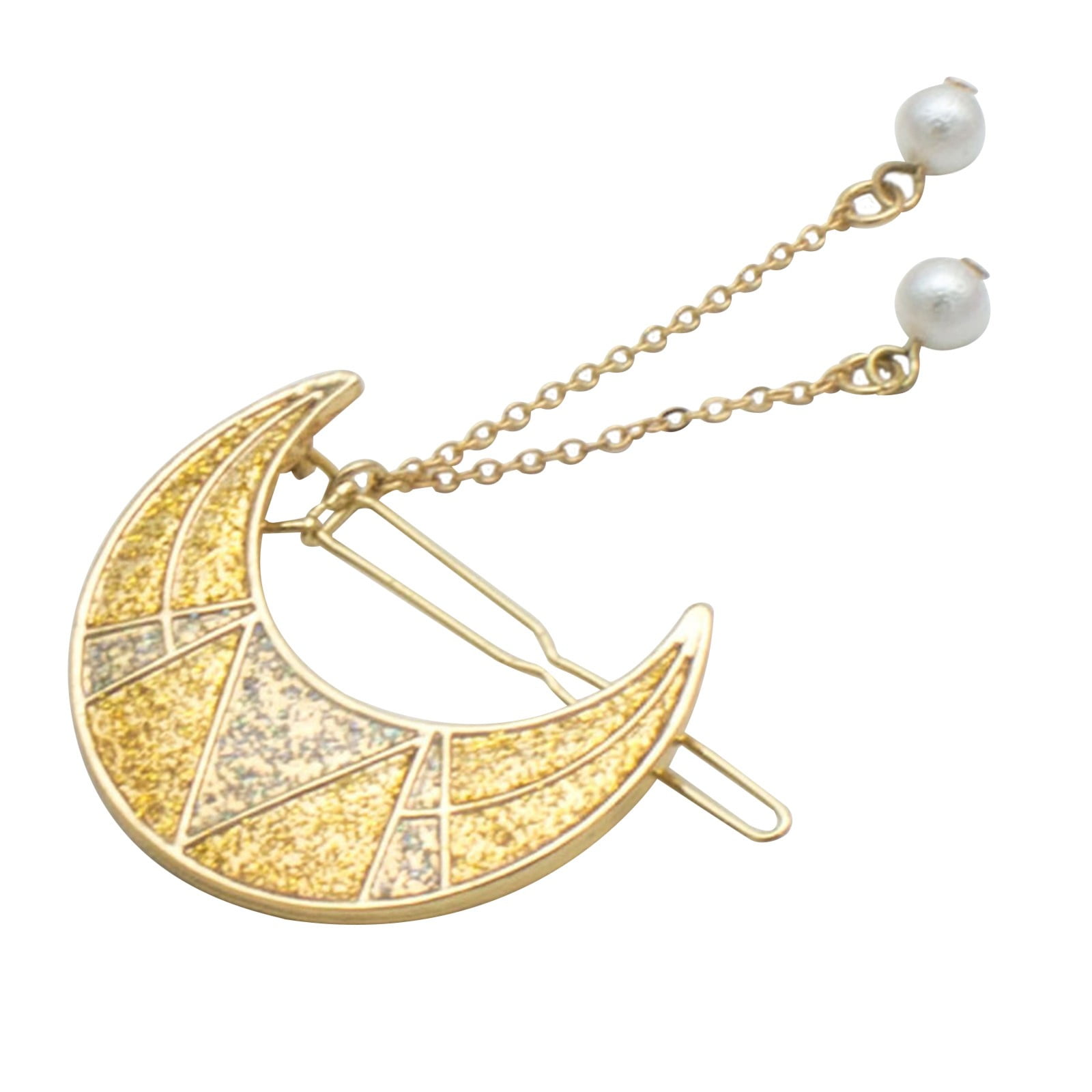Dream Moon Hair Clip Gold Powder Dripping Oil Hair Accessories Dream Moon Hair Clip Gold Powder Dripping Oil Hair Accessories