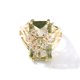 thumbnail image 2 of Anillo de oro con incrustaciones de circonita cuadrada, anillo de alta gama de moda para damas, incrustación de media piedra preciosa, opción de regalo versátil, fácil de usar, 2 of 4