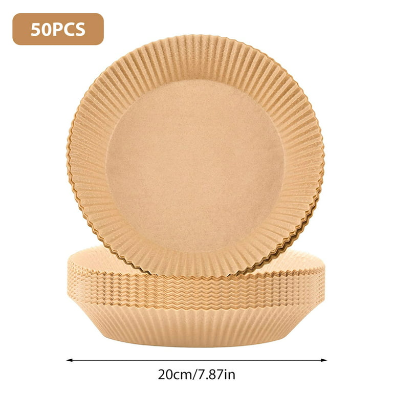 100x pcs Air Fryer Disposable Paper Liners Mat Non-Stick Parchment