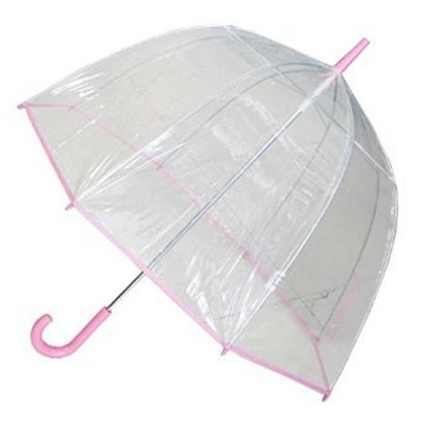 Conch Umbrellas Conch Umbrellas 1265Pink Bubble Clear Umbrella, Dome