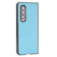 thumbnail image 2 of Allytechgroup Slim Fit Phone Case for Samsung Galaxy Z Fold4, Hard PC PU Leather Back Cover Anti-Scratch Drop Protection Shockproof Case Cover for Galaxy Z Fold 4, Skyblue, 2 of 5